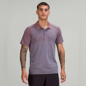 lululemon athletica Red and Blue Polo Shirt